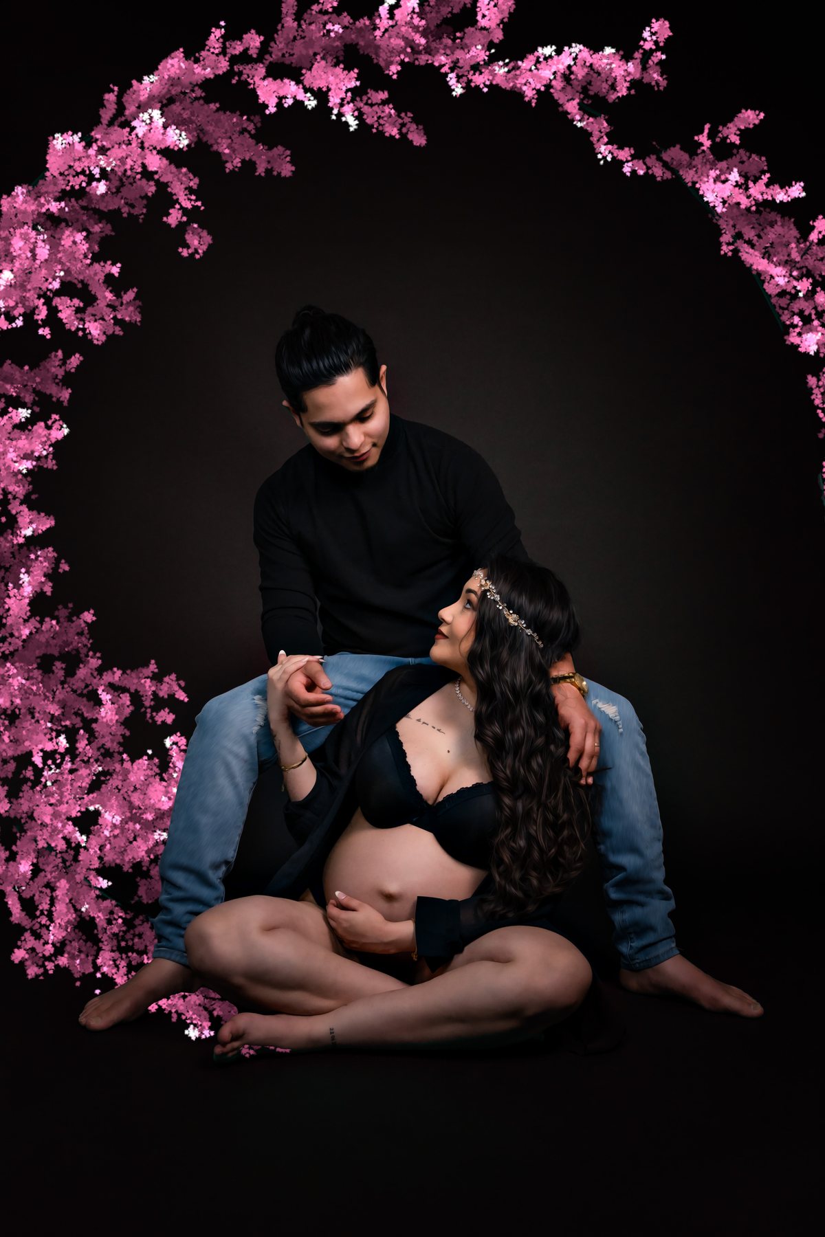 Portrait boudoir en dentelle, photographe boudoir au Luxembourg